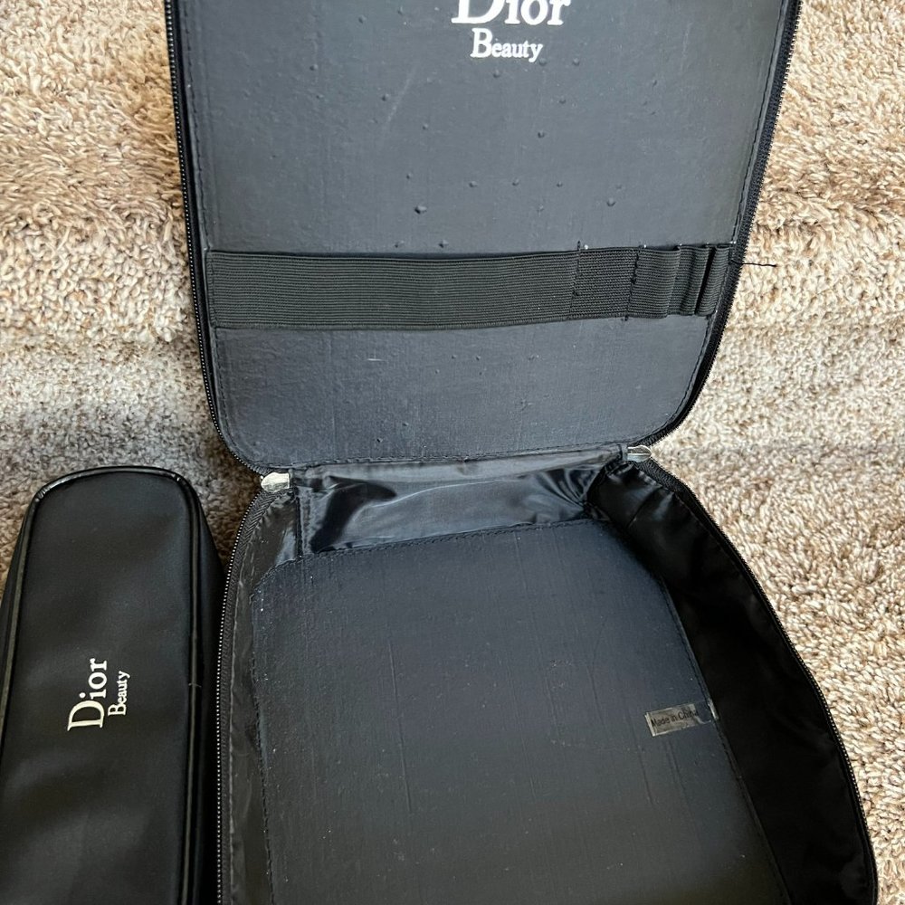 Christian Dior Black Beauty Make-up Travel Cases Lot. - Picture 3 of 13